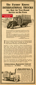 1927 The farmer know Int'l trucks