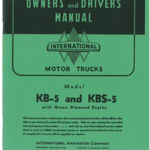 KB-5 and KBS-5 operator's manual