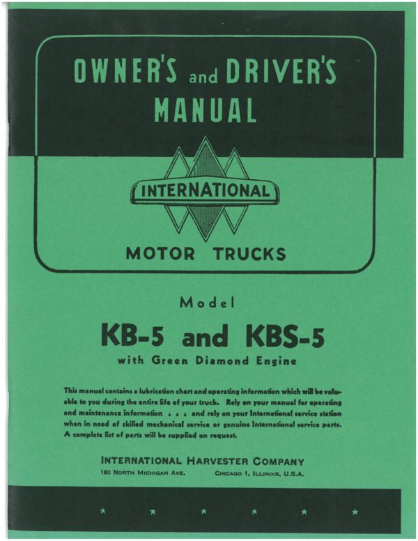 KB-5 and KBS-5 operator's manual