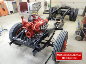 Engine mounted in chassis <div class="download-image"><a href="https://oldinternationaltrucks.com/wp-content/uploads/2017/11/DSCN9800-1.jpg" download><i class="fa fa-download"></i> <span class="full-size"></span></a></div>