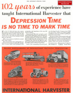102 years of experience have taught international harvester that