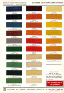1954 Canadian Fleet Color Chips