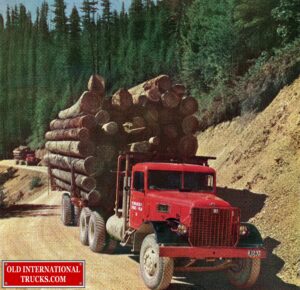 1948 truck hauling logs