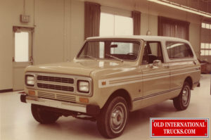 1981 scout traveler prototype note the bumper corners