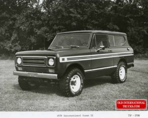 The 1979 International Scout II continues its reputation as a rugged versatile sport/utility vehicle. new interior trims and an extensive list of optional equipment and accessories are offered. scout engine choices include a four-cylinder and two v8 engines plus a six-cylinder diesel engine. <div class="download-image"><a href="https://oldinternationaltrucks.com/wp-content/uploads/2019/02/img259.jpg" download><i class="fa fa-download"></i> <span class="full-size"></span></a></div>