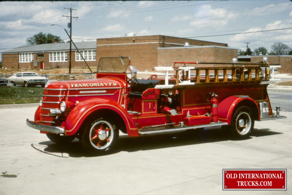 Factory Photo 1937 International Harvester Fire Apparatus Ref. # 48303 