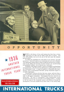 The International franchise is the dealers biggest opportunity for sales in 1936 and years to come-1