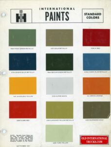 International Paints Standard Colors September 1971 (1)